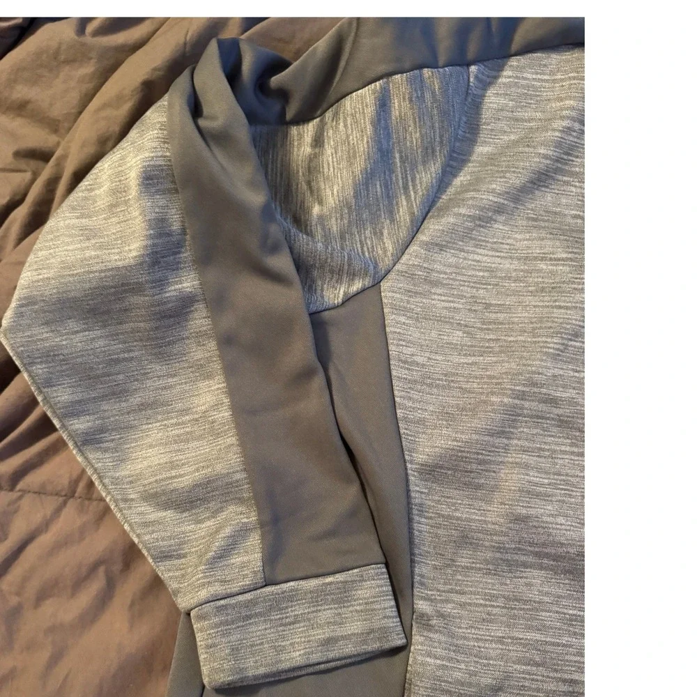 Callaway Mens XXL Gray Heathered Quarter Zip Golf Pullover Fleece Lined Jacket